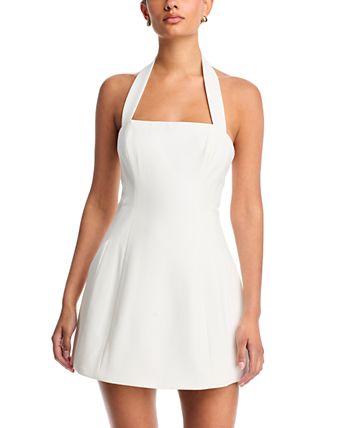 white cocktail dress bloomingdales Party Dresses For Women This Aqua dress features a fit and flare silhouette Aqua for Bloomingdales white dress