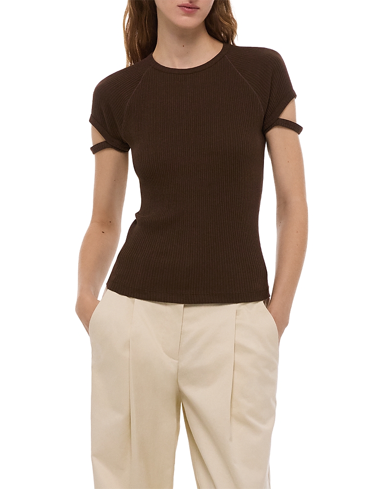 Helmut Lang Crewneck Raglan Crop Tee