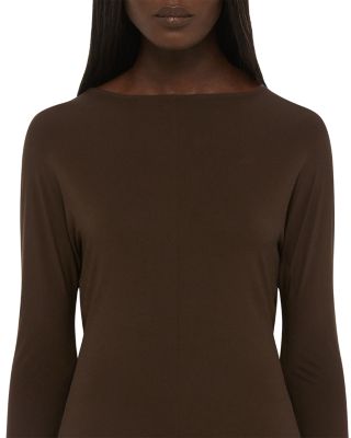 Cowl Back Long Sleeve Top