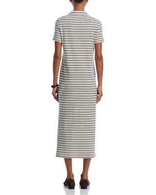 Corin Striped Collared Midi Dress