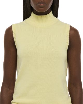 Mock Neck Sleeveless Sweater 