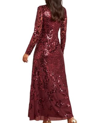 Rosanna Lattice Round Neck Gown