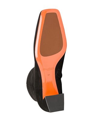  Women's Suede Mid-Heel Ankle Boot