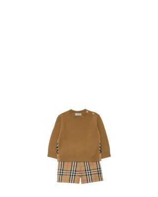 Boys' Check Patch Wool Cashmere Sweater - Baby, Little Kid