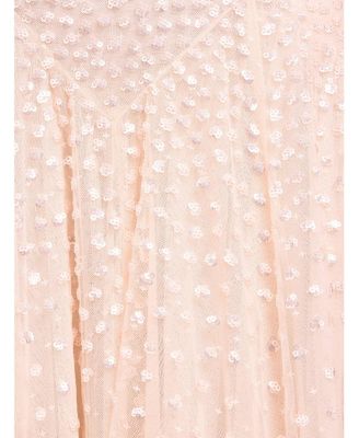 Sequin Cascade Cami Plunge Gown