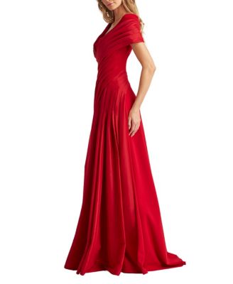  Milica Draped Portrait Collar Gown