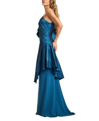  Santa Fe Draped Flounce Gown