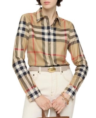  Slim Fit Check Cotton Shirt