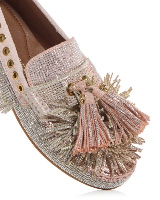 Women's Pom Pom Embellished Moccasin Loafers