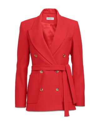 Belted Double Breasted Blazer