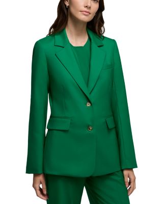 Notch Lapel Two Button Blazer