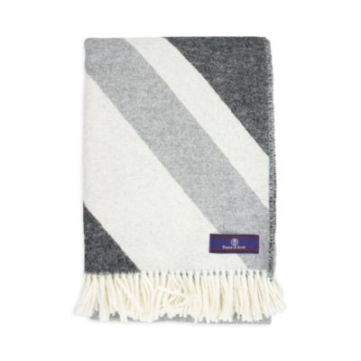 Monochromatic Union Jack Merino Wool Throw