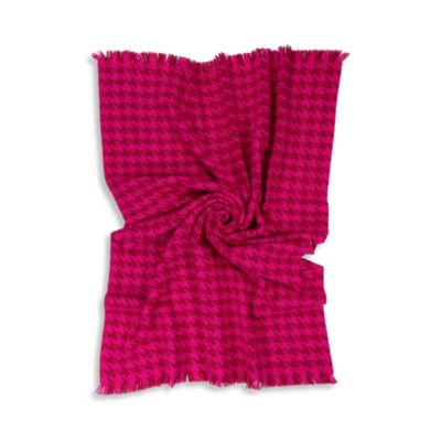 Houndstooth Naturally Weighted Wool Throw
