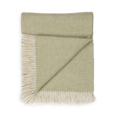 Herringbone Merino Wool Throw 