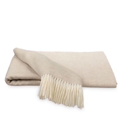 Herringbone Merino Wool Throw 