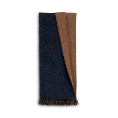 The Gentlemen's Collection Reversible Double Cloth Lambswool Throw