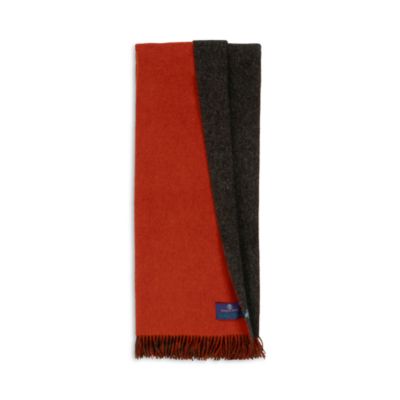 The Gentlemen's Collection Reversible Double Cloth Lambswool Throw