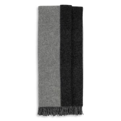 The Gentlemen's Collection Reversible Double Cloth Lambswool Throw