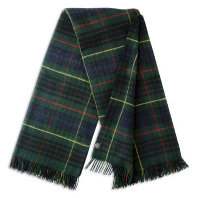 Shetland Lambswool Double-Cloth Reversible Throw 