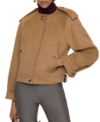 Detachable Scarf Cashmere Jacket