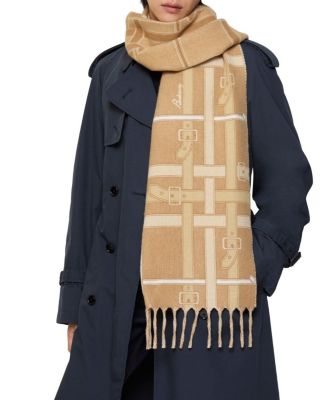  Belt Check Cashmere Scarf