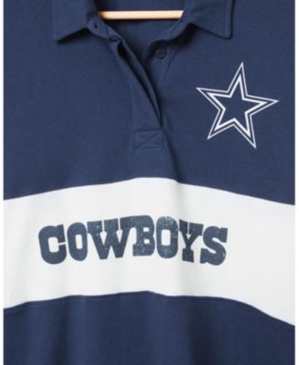 Women's NFL Dallas Cowboys Rugby Long Sleeve Sweater