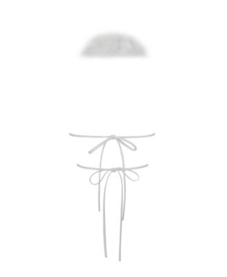  Oona Backless Contoured Fur Halter Top