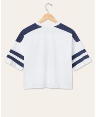 Women's NFL Dallas Cowboys Striped Crop Tee