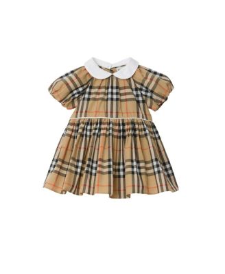 Girls' Check Cotton Dress with Bloomers - Baby