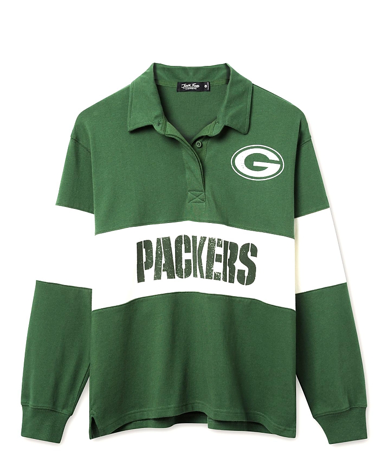 Junk Food Clothing Women's Nfl Green Bay Packers Rugby Long Sleeve Sweater