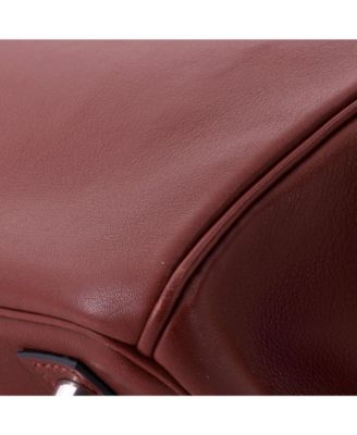 Birkin 30 Handbag Red Swift with Palladium Hardware