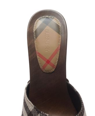  Women's Check Potter Mules