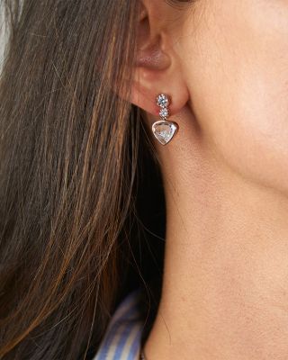 18K Yellow Gold Diamond Menina Drop Earrings