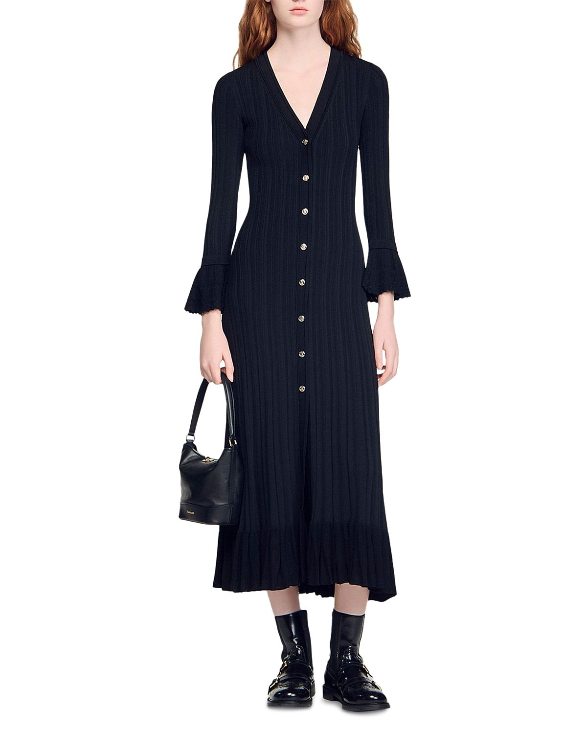 Sandro Knit Maxi Dress