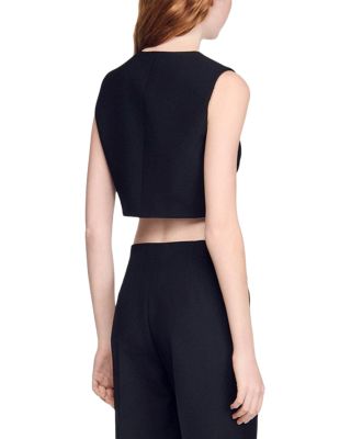 Jacket Style Crop Top