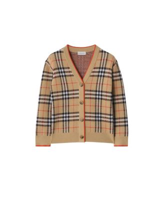 Girls' Check Wool Cardigan - Little Kid, Big Kid