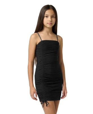  Girls' Ruched Sleeveless Dress in Longer Length - Little Kid, Big Kid