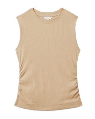 Trudy Ruched Ribbed Vest