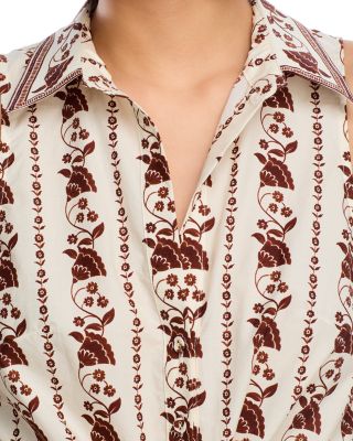 Highland Cotton Tie Front Top