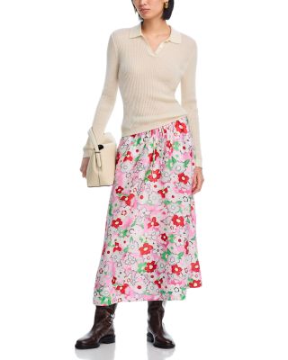 Floral Midi Skirt