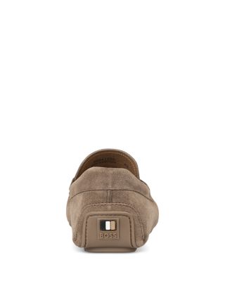 BOSS Men's Noel Beige Suede Moccasins