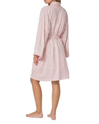 Blossom Geo Banded Collar Stretch Jersey Robe