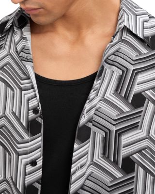 Conduit Long Sleeve Abstract Stripe Printed Shirt