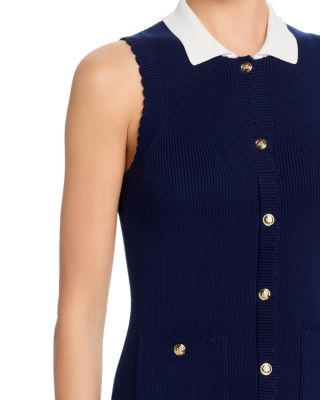 Bennet Rib Knit Contrast Dress