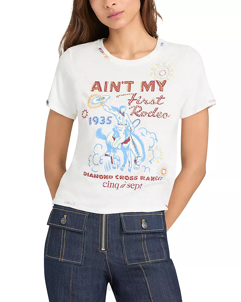 Cinq a Sept Bespoke Ain't My First Rodeo Tee
