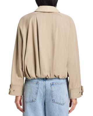 Snap Front Blouson Bomber Jacket