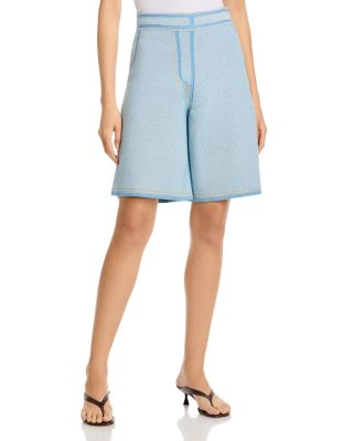 Denim Effect Bermuda Shorts