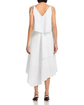 Layered Floral Midi Dress