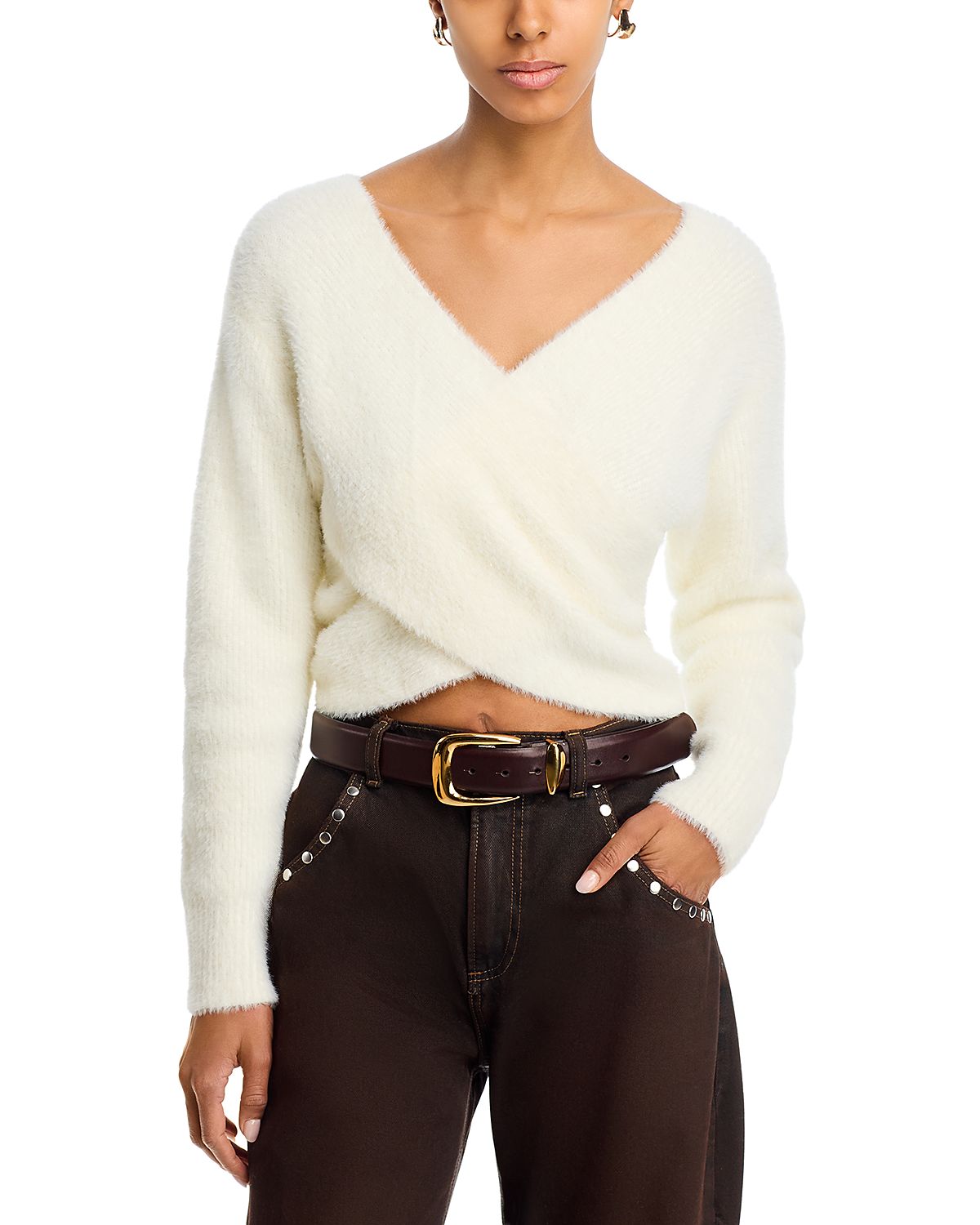L'Agence Antonella Crossover Pullover Top