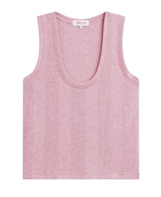 Variegated Rib Crop Tank Top